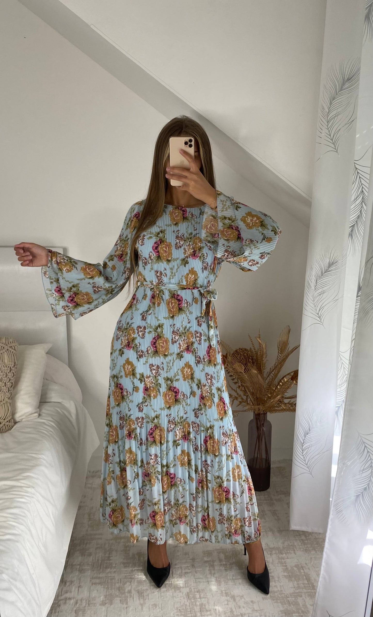 Robe intissar bleu claire