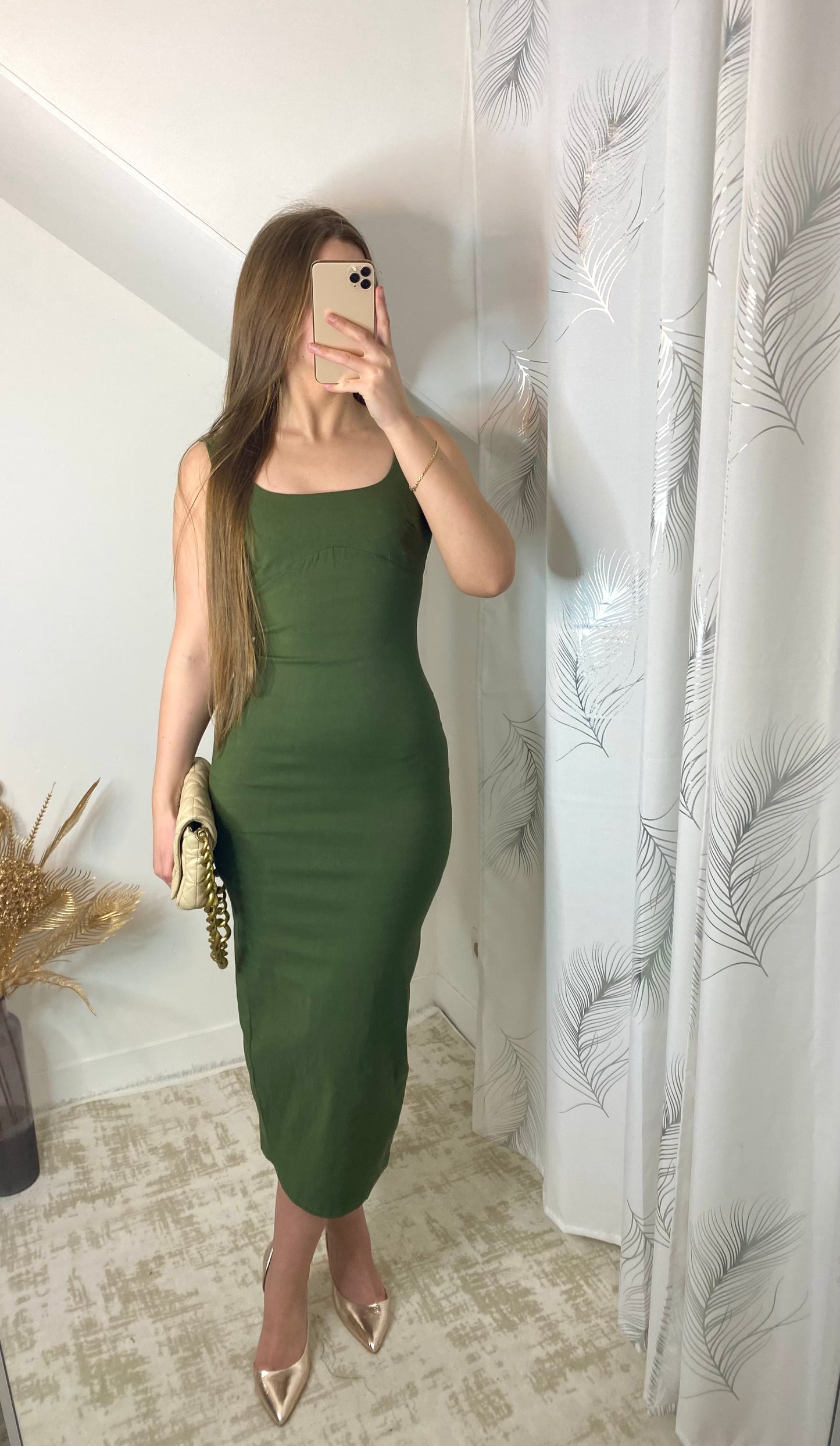 Robe seline kaki