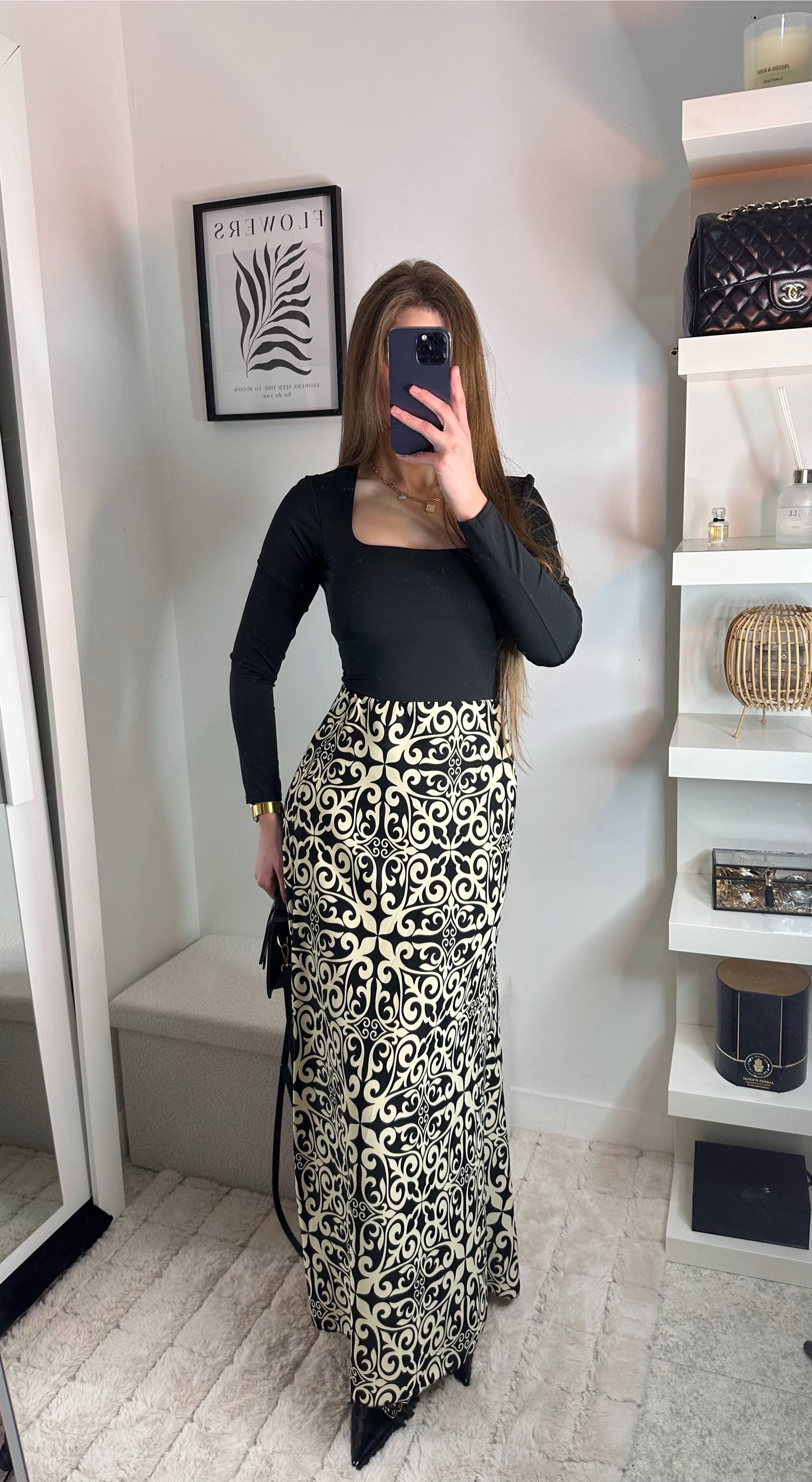 Jupe Motif crème