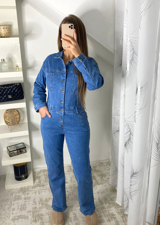 Combinaison jeans Bleu