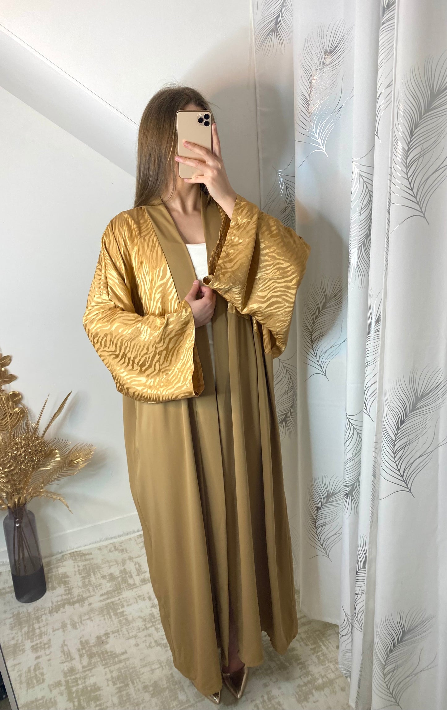 Kimono zebre marron